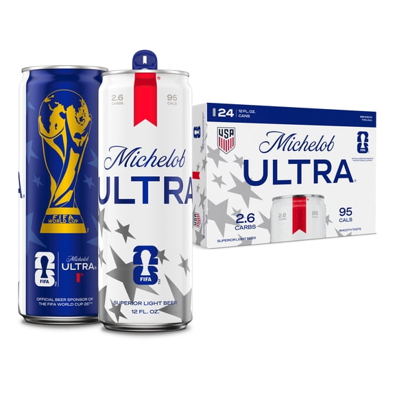 Michelob ULTRA Superior Light American Lager Beer, 24 pack, 12 fl oz Aluminum Cans, 4.2 % ABV