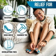 StrappyToes Toe Separators - Spacers for Overlapping Toes and Bunion Relief