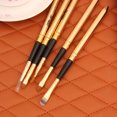 thumbnail image 4 of Juego de 5 brochas portátiles para maquillaje de ojos, sombra de ojos, delineador de ojos (dorado) Likrtyny Cuidado Belleza, 4 of 9