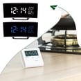 thumbnail image 3 of VONKY Desktop Electronic Clock Easy To Read Unique Style Temperature Display Timeless green light, 3 of 6