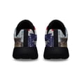 thumbnail image 4 of Snowman Merry ChriStas American flag Shoes Sneakers Black Size 4, 4 of 7