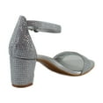 thumbnail image 5 of Naturalizer Vera-Glitz Women's Heels Silver Glitz Size 8.5 W, 5 of 8