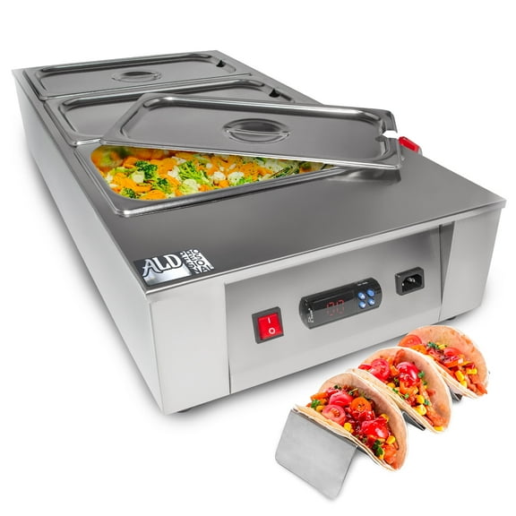 ALDKitchen Chocolate Melter | DIGITAL Electric Chocolate Warmer | Commercial Stainless Steel Fondue Pot | 3 Pots 29.7 lb | 110V