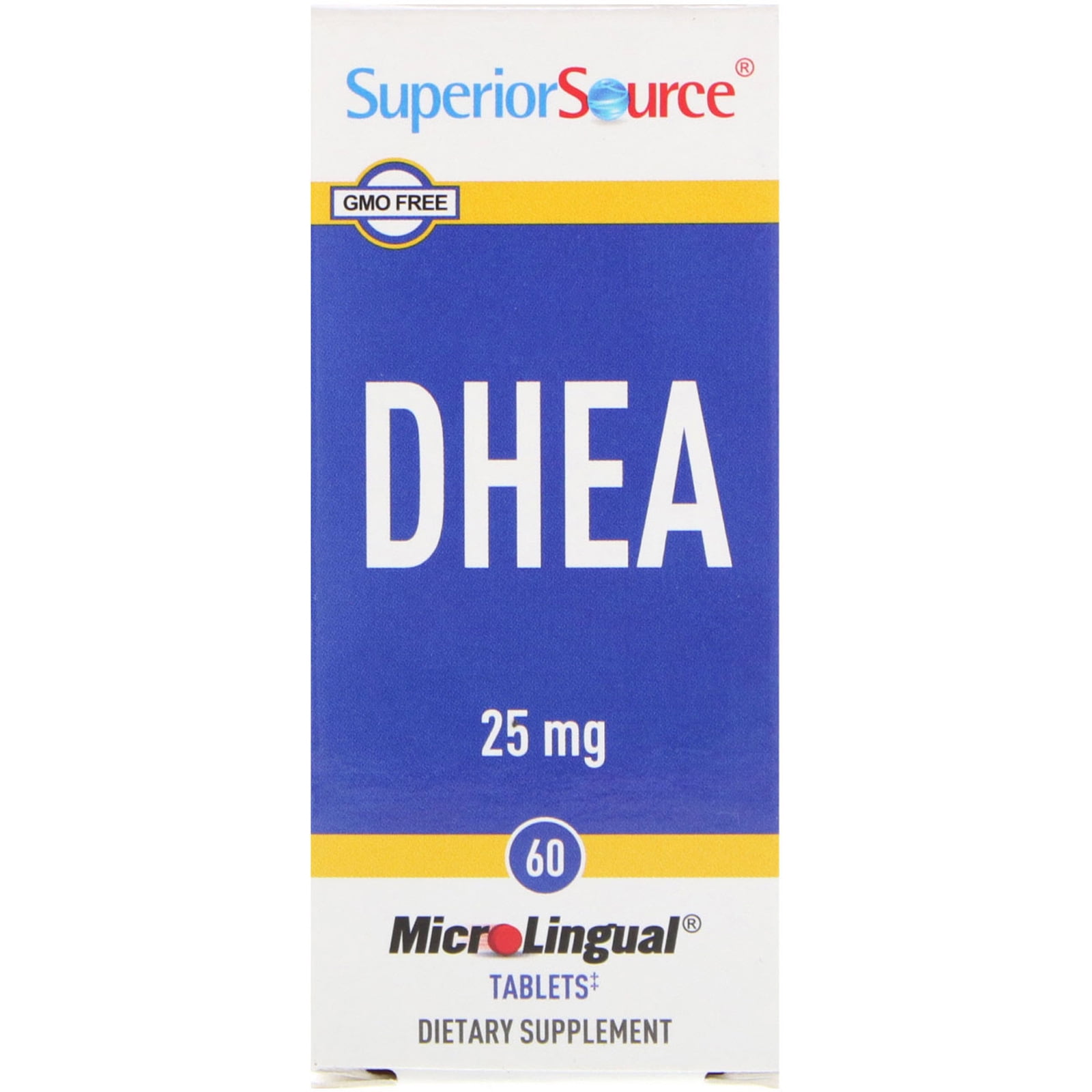 Superior Source DHEA 25 mg 60 MicroLingual Instant Dissolve Tablets