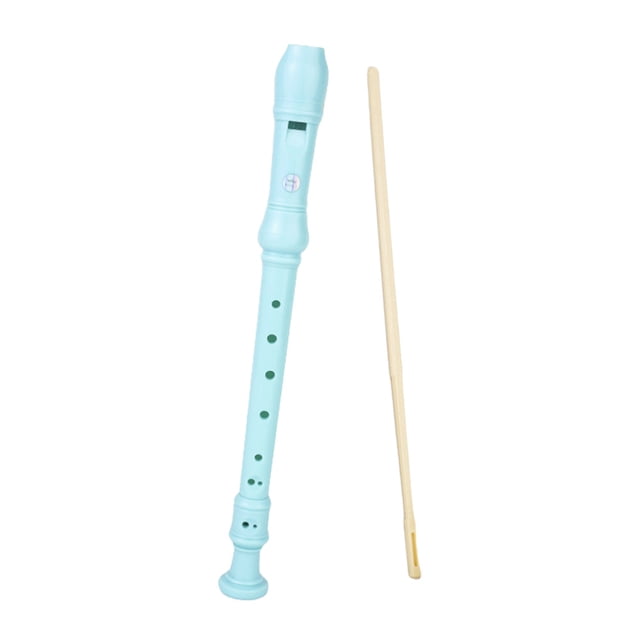 8-Hole Soprano Recorder Instrument High Pitched C-Tone Flute Soprano Recorder Clarinet with Cleaning Stick ABS Resin for Beginners Professionals G Fingering C Key Recorder