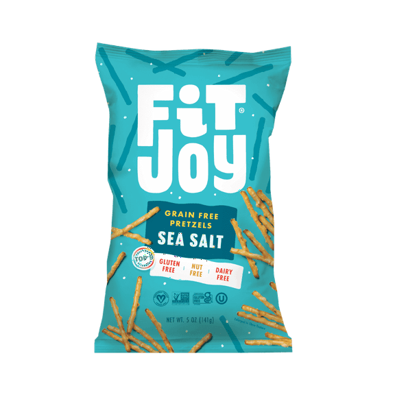 FitJoy Grain Free Pretzel Sticks Sea Salt 5 oz Pack of 2