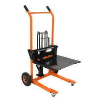 Tory Carrier 440lbs Hydraulic Material Lift Mini Manual Stacker with Removable Flat Bed