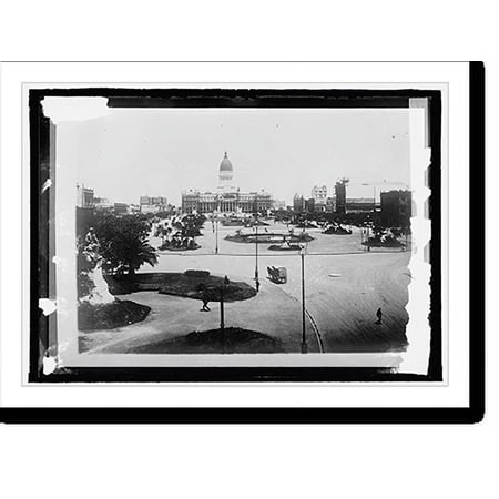 Historic Print, Plaza del Congreso, Buenos Aires, 16" x 20"