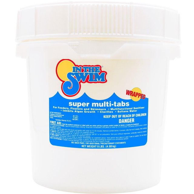 Sanitizante para piscina In The Swim tabletas multiacción 5 en 1 de 3" 4,1 kg