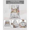thumbnail image 6 of Bunny Easter Body Pillow Case Cover - Microfiber Bed Throw Pillow Covers, Spring Floral Pastoral Wooden Decorative Lumbar Pillow Cover with Envelope Closure for Sofa/Travel 20"x54", 6 of 6