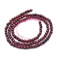thumbnail image 2 of 2Strand Natural Garnet Beads Strands Round 3mm Hole: 0.5mm 130pcs/Strand 15.35 inch(39cm), 2 of 3