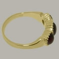 thumbnail image 3 of LBG British Made 10k Yellow Gold Natural Garnet Womens Anniversary Ring - 33 size options - Size 10.25, 3 of 7