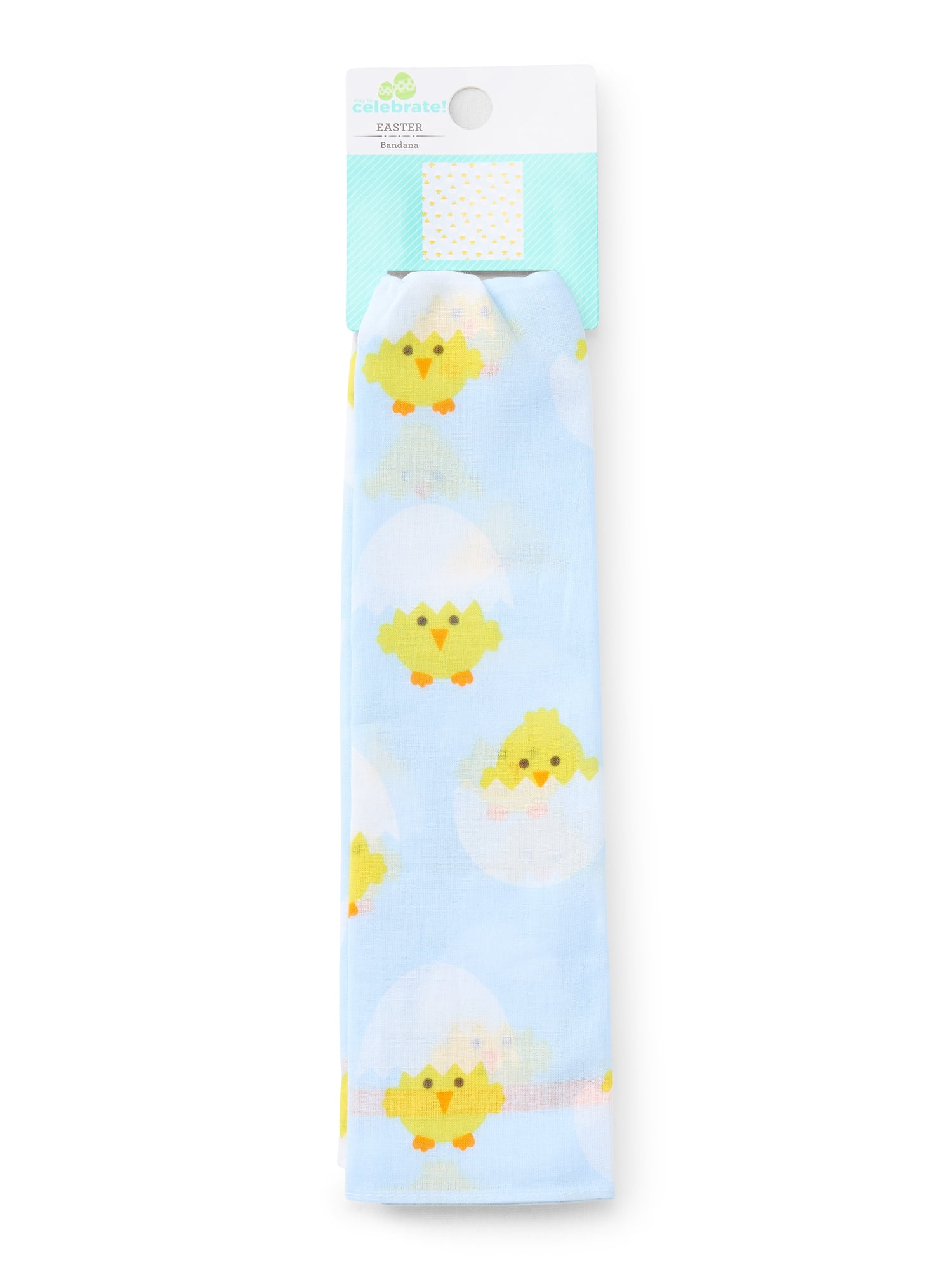 Way To Celebrate Women's Chicks Bandana, One Size, Cotton, Blue Yellow