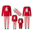 thumbnail image 1 of Pijama De Navidad, Blusa Estampada De Papá Noel + Pantalones A Rayas / Mono / Traje Para Perros ; Niños 11-12 Años, 1 of 4
