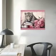 thumbnail image 3 of EastSmooth  Glam Fashion Picture Pink Blush Wall Art Leopard Books High Heel Shoes Perfume Canvas Prints for Modern Home Office Woman Girl Makeup Bedroom Wall Decoration Creative Design Gift, 3 of 4