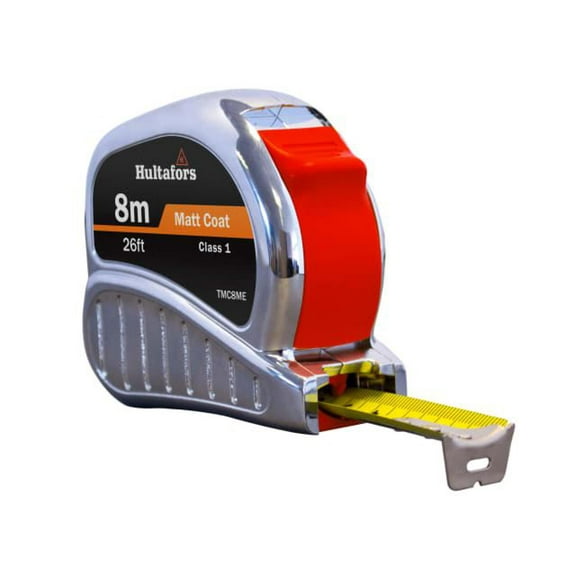 Hultafors - TM8ME Chrome Tri-Matic Pocket Tape 8m/26ft (Width 25mm)