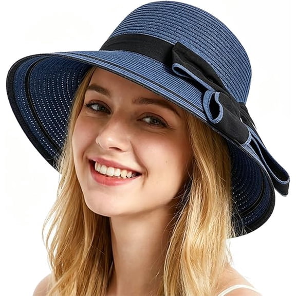 Wide Brim Summer Hat for Beach Travel Outdoor Daily, Women Straw Sun Hat 2026 New
