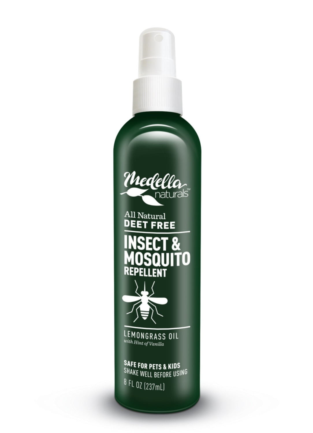 Medella Naturals All Natural DEET FREE Insect & Mosquito Repellent for Adults, Kids, & Pets