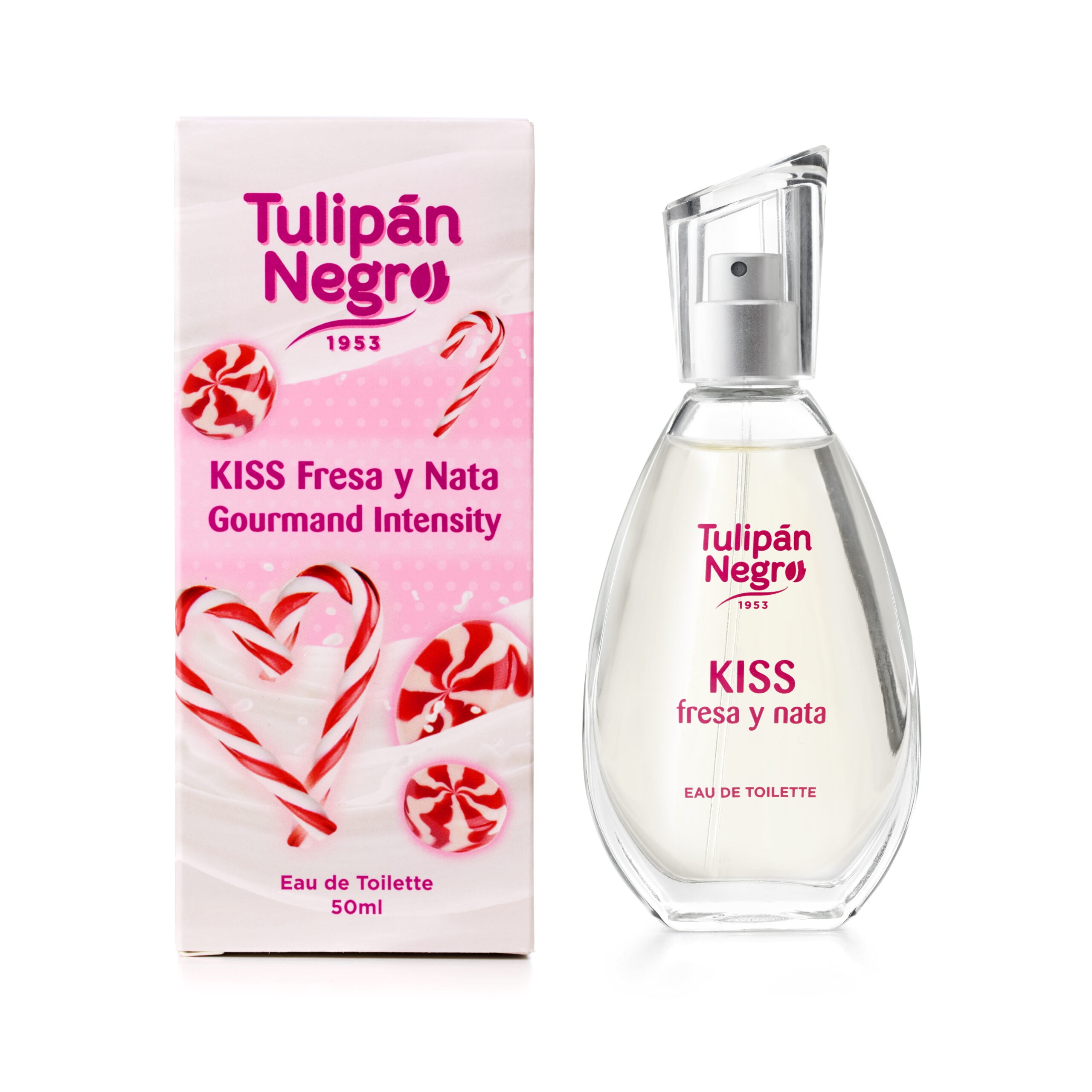 Tulipán Negro- 3pc Eau de Toilette (Candy Fantasy, Kiss Strawberry and  Cream & Passion Strawberry and Cherry) 