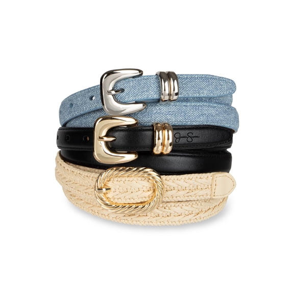 Jessica Simpson Women's 3-Pack Fashion Belt Set