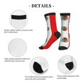thumbnail image 5 of Men's Mexican-Flag Novelty Athletic Socks Women's Digital Printing Funky Patterned Crew Socks, 5 of 7