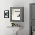 thumbnail image 4 of Crosley Tara Mirror Medicine Cabinet in Vintage Gray, 4 of 10