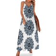 thumbnail image 1 of Vestido sin mangas con mandala brillante JHU bluejay vestidos de noche para mujer Ropa estética, 1 of 7