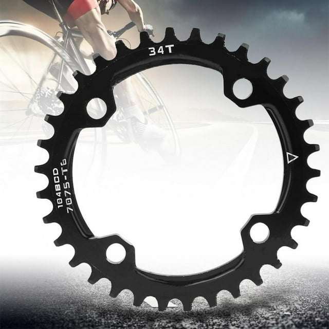 Filfeel Round Chainring Professional Manufacturing Bike Chainring, Narrow-Wide Teeth Design Metal Material For Bicycle Tools Road Bike Mountain Bike