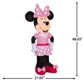 thumbnail image 3 of Decoración inflable iluminada de Minnie Mouse Gemmy de 1,2 m para cumpleaños, 3 of 6