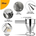 thumbnail image 4 of Dispensador de masa para panqueques YWHWXB de 600 ml de acero inoxidable, 4 of 8