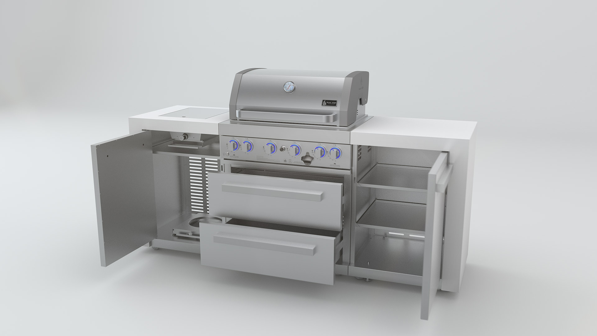 Mont Alpi 400 Deluxe Island Grill - image 2 of 3