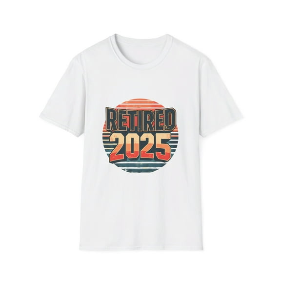 Retired 2025 Sunset Retro Vintage T-Shirt
