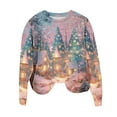 thumbnail image 5 of Mifsaly Plus Size Christmas Sweatshirts for Women Xmas Funny Print Loose Shirt Classic Crewneck Long Sleeve Pullover Tops Festival Casual T-Shirts Holiday Party Blouse 2025 Gifts, 5 of 6