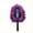 Purple, variant on 1pc Portable Car Interior Cleaning Brush - Plush dust mop with short handle for easy maintenance