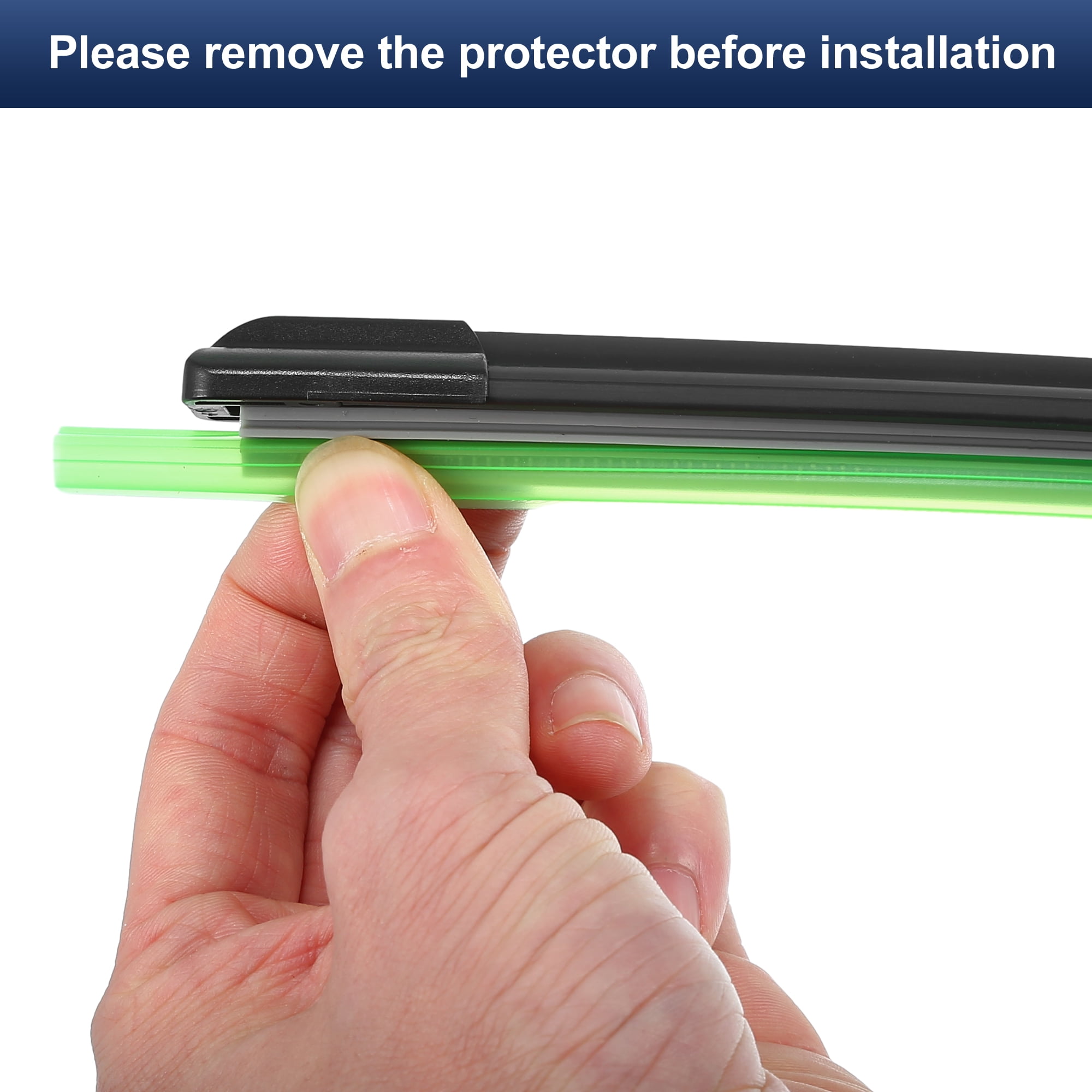 Unique Bargains 2pcs 22"+22" Silicone Front Windshield Wiper Blade for GMC Terrain 2011-2017 Top-Lock / Push Button