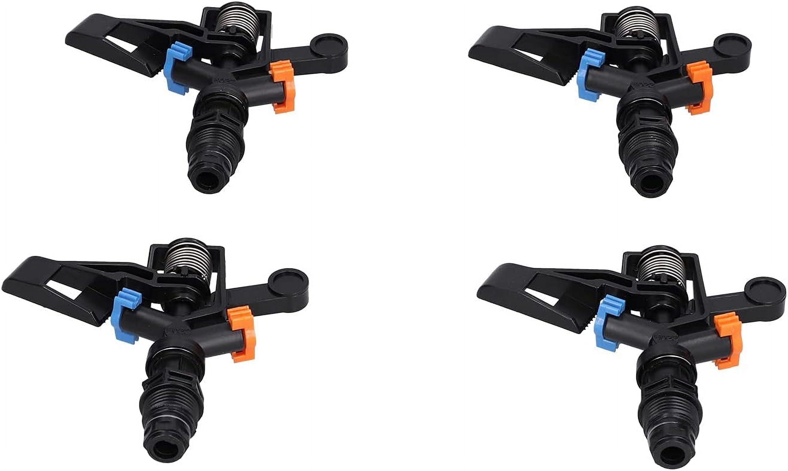 Rocking Arm Sprinklers, 10PCS Plastic G 1/2 Male Thread 360 Rotating Lawn Sprinklers for Yard and Grass Irrigation 4.7x4.5in