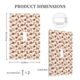 thumbnail image 3 of Fotbe Cowboy Western Print Duplex Receptacle Wall Plate, 1-Gang 5.0" x3.0" Wall Outlet Covers, Dual Outlet Faceplates Covers, Color-matched Screws Included-Style T, 3 of 6
