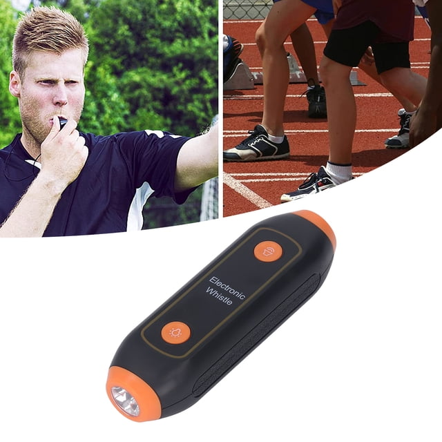 Electronic Whistle, Battery Powered 3 Tone 3 Volume Handheld , With Lanyard And LED Light, For Referees Teachers
