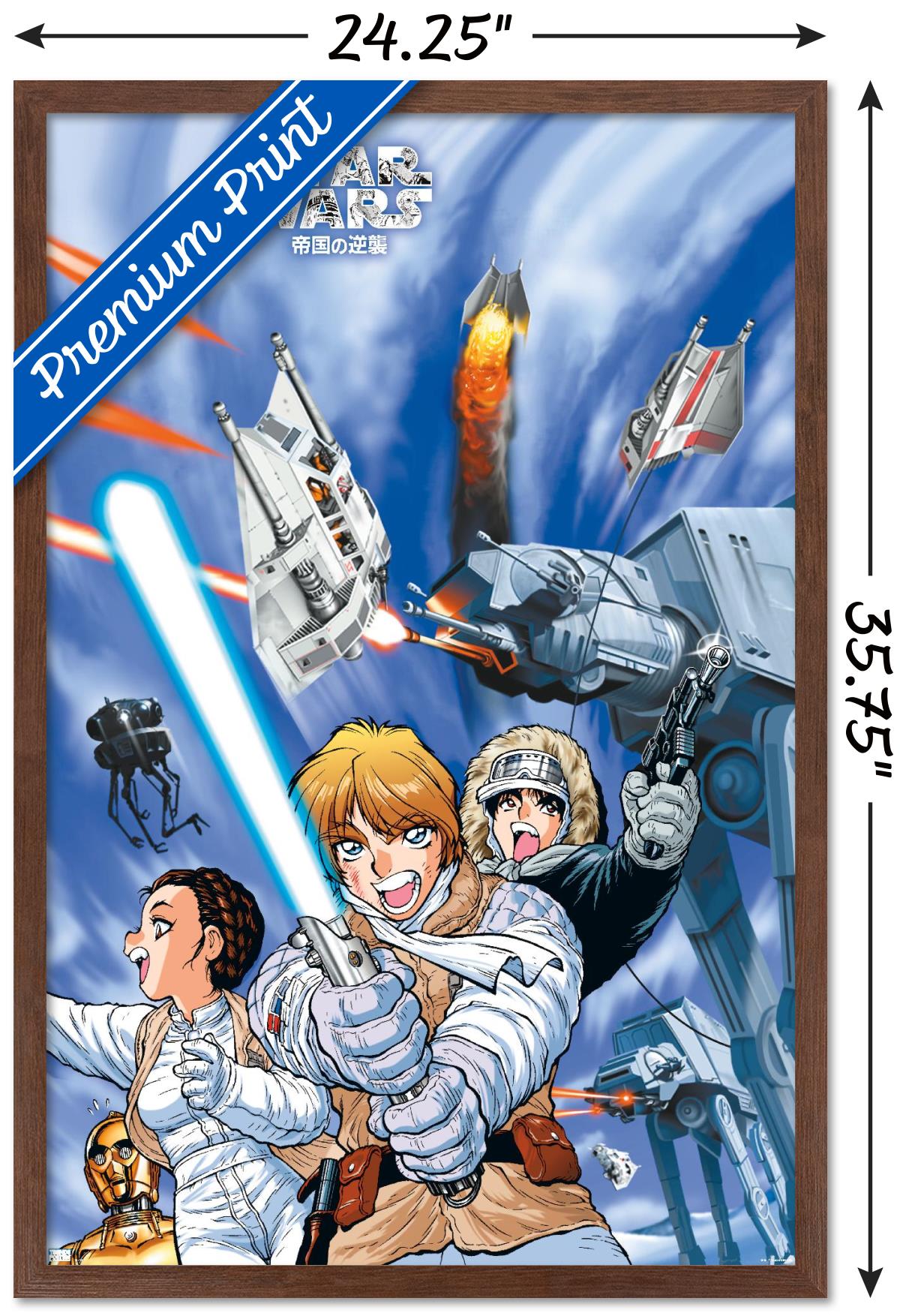 Star Wars: Manga Madness - Hoth Wall Poster, 22.375" x 34" Framed