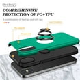 thumbnail image 3 of for iPhone XS / X Case, 360° Rotatable Ring Holder Kickstand Dual Layer Military-Grade Drop Tested Protection Support Car Holder Mount Magnetic Absorbing Bumper Phone Case, Darkgreen, 3 of 7