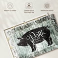 thumbnail image 6 of Elephant Stock Fresh Pork Wall Sign Wall Art - Horizontal Canvas Wall Art - Living Room Wall Decor - Wall Signs Canvas - Black And White Decor - 48" x 32", 6 of 8