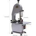 thumbnail image 3 of MiumaeovElectric Bone Cutting Machine, 1500W Commercial Frozen Meat Bone Cutter, Frozen Meat Slicer with Waterproof Safety Device, Cutter Thickness Adjustable, 3 of 7