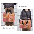 thumbnail image 6 of FORMRS 16" Laptop Bag Carrying Sleeve Case with Handle Travel Shoulder Briefcase, Abstract Pink Flowers, 6 of 8