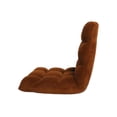 thumbnail image 4 of Brown Microplush Recliner Chair - Foam Filling, Steel Tube Frame, Armless, 4 of 9