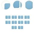 thumbnail image 6 of yotijay 10Pcs Hook and Loop Strips with Adhesive Hook and Loop Tape for Mats Curtain Blue, 6 of 9