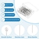 thumbnail image 3 of Alfileres de Coser Uxcell, Alfiler Recto de 1.5" con Cabeza de Perla de Plástico, Blanco 600 Pcs, 3 of 5