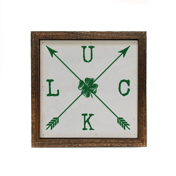 6x6 Luck Arrows with Shamrock Box Sign