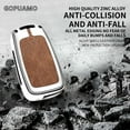 thumbnail image 3 of For Hyundai C 3 buttons key case I20 I30 Ix20 Ix35 Elantra Accent Shell Cover Zinc alloy+leather Car Key Case, 3 of 28