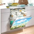 thumbnail image 4 of Daisy Field Sky Dishwasher Magnet Covers for The Front Magnetic Dishwasher Decorative Cover Home Cabinet Decals 23" x 26" Refrigerator Door Decor, 4 of 6