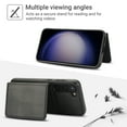 thumbnail image 2 of Allytechgroup Detachable Cards Holder Case for Samsung Galaxy S25, RFID Blocking 2 In 1 Wallet PU Leather Case with Stand Compatible with Magsafe Shockproof Cover for Samsung Galaxy S25, Black, 2 of 5